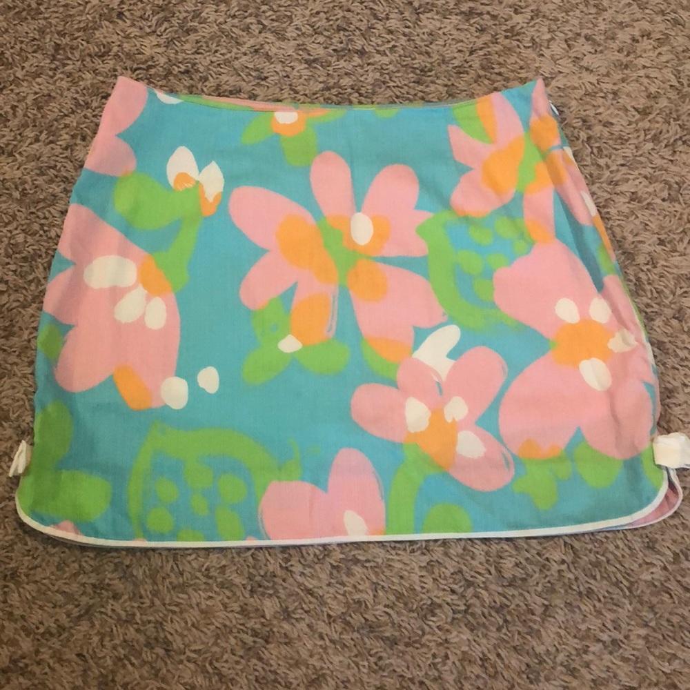 Lilly Pulitzer Floral Mini Skirt